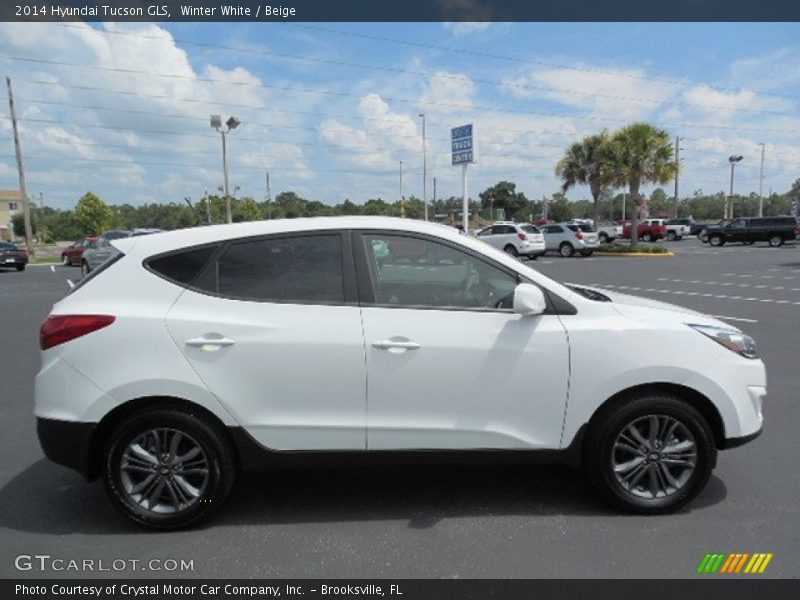 Winter White / Beige 2014 Hyundai Tucson GLS
