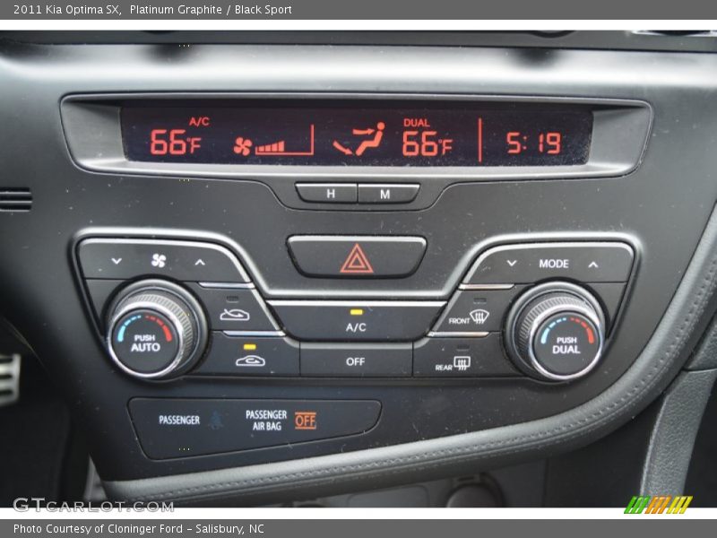 Platinum Graphite / Black Sport 2011 Kia Optima SX