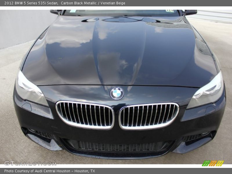 Carbon Black Metallic / Venetian Beige 2012 BMW 5 Series 535i Sedan