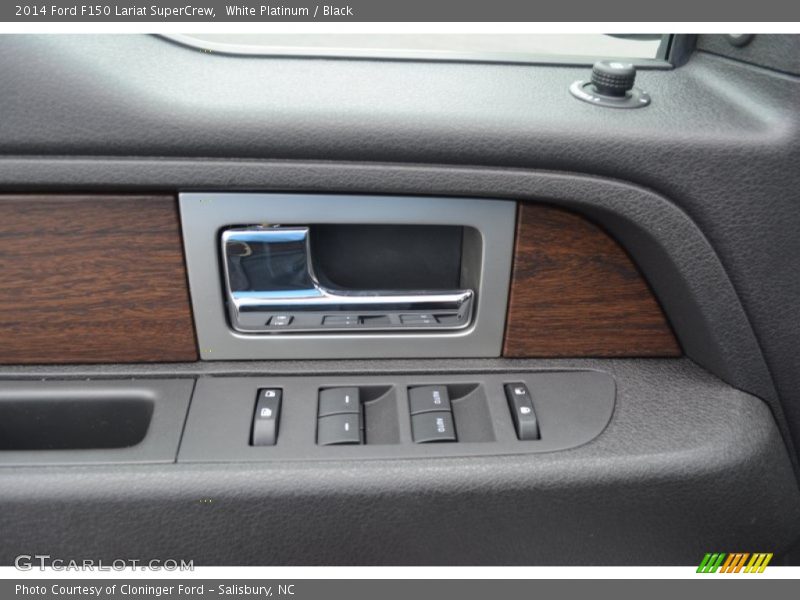 White Platinum / Black 2014 Ford F150 Lariat SuperCrew