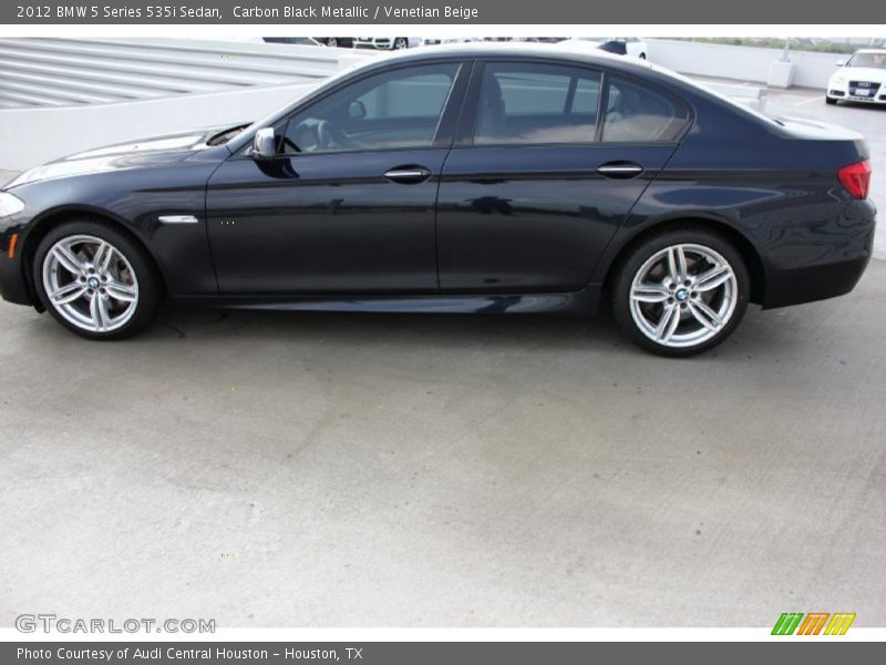 Carbon Black Metallic / Venetian Beige 2012 BMW 5 Series 535i Sedan