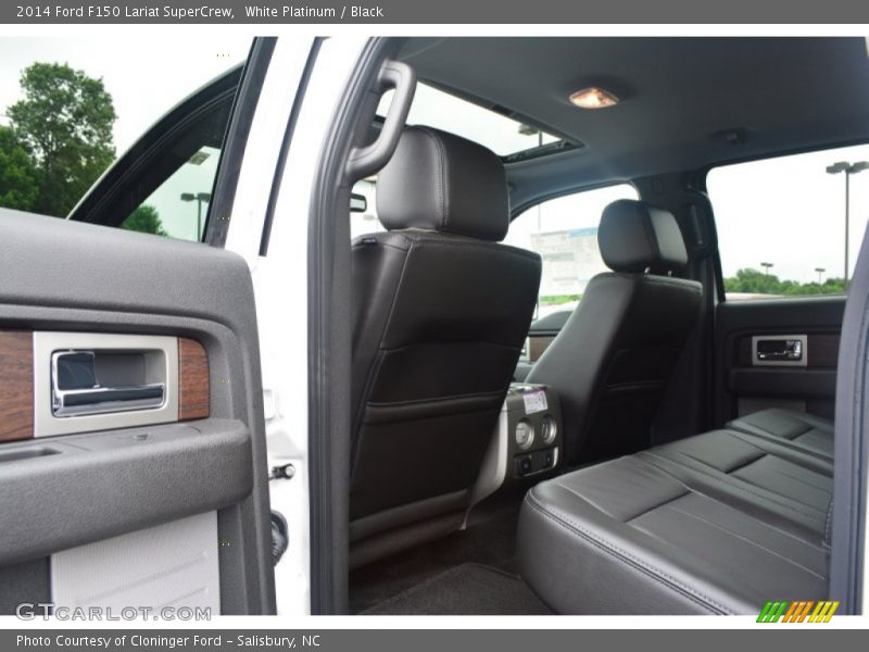 White Platinum / Black 2014 Ford F150 Lariat SuperCrew