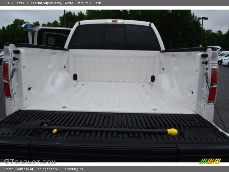 White Platinum / Black 2014 Ford F150 Lariat SuperCrew