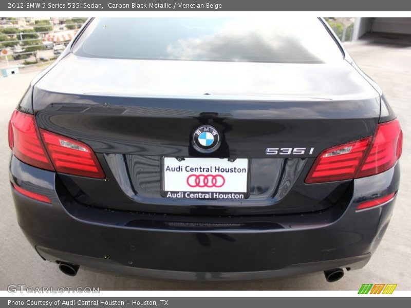 Carbon Black Metallic / Venetian Beige 2012 BMW 5 Series 535i Sedan