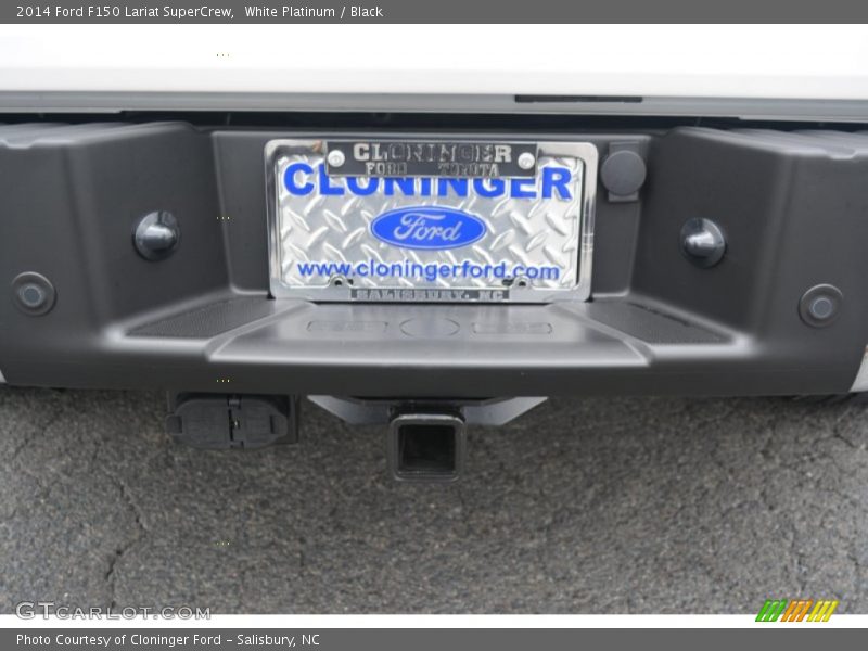 White Platinum / Black 2014 Ford F150 Lariat SuperCrew