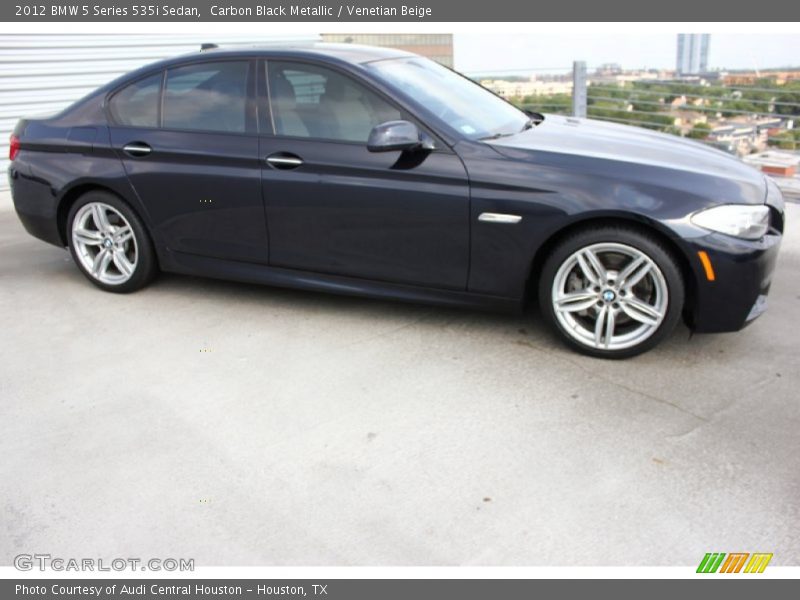 Carbon Black Metallic / Venetian Beige 2012 BMW 5 Series 535i Sedan