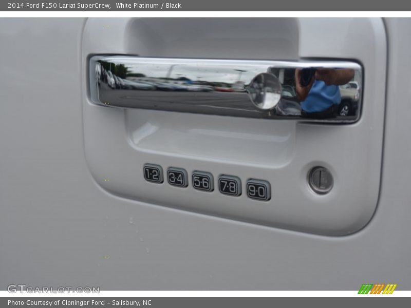 White Platinum / Black 2014 Ford F150 Lariat SuperCrew