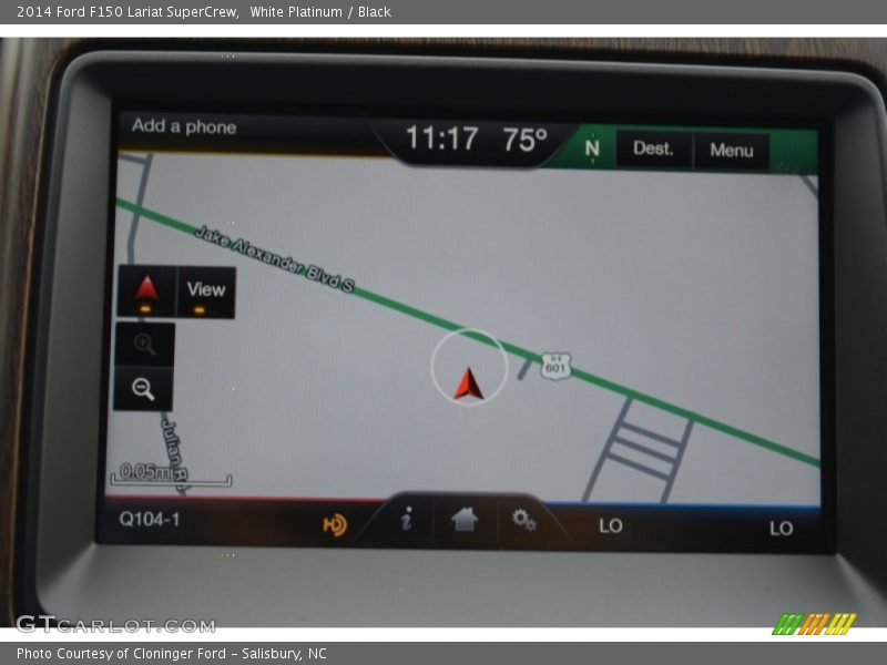 White Platinum / Black 2014 Ford F150 Lariat SuperCrew