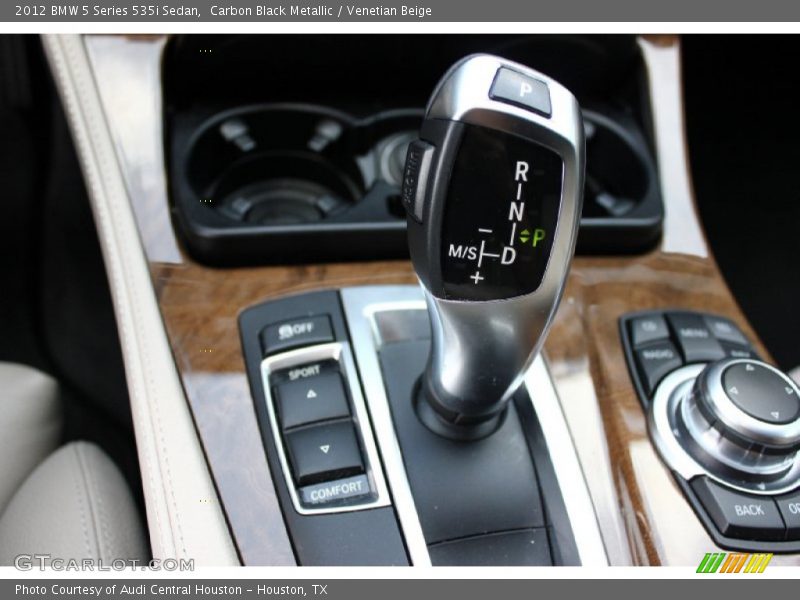 Carbon Black Metallic / Venetian Beige 2012 BMW 5 Series 535i Sedan