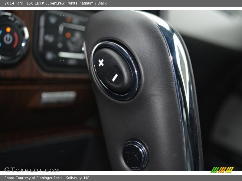White Platinum / Black 2014 Ford F150 Lariat SuperCrew
