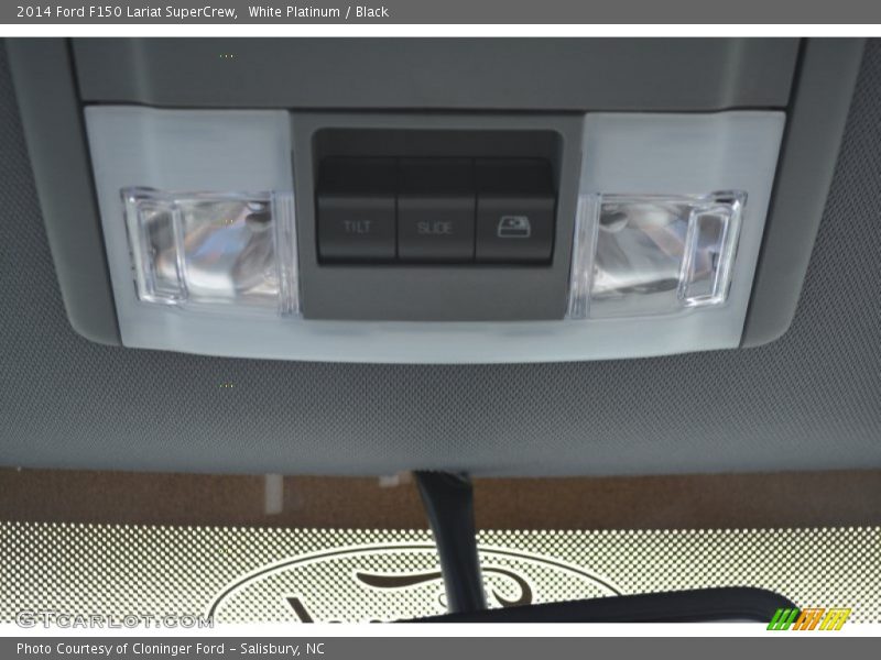 White Platinum / Black 2014 Ford F150 Lariat SuperCrew