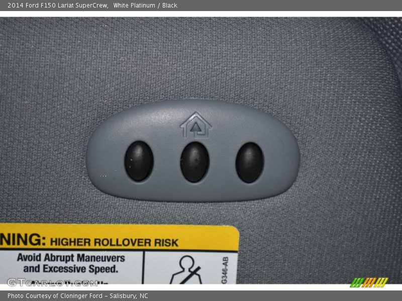 White Platinum / Black 2014 Ford F150 Lariat SuperCrew