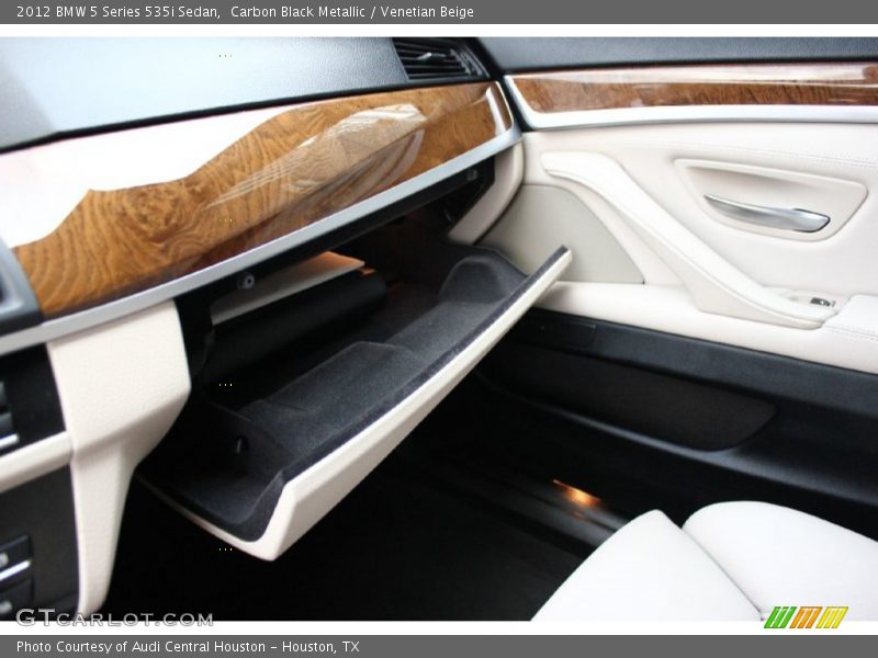 Carbon Black Metallic / Venetian Beige 2012 BMW 5 Series 535i Sedan