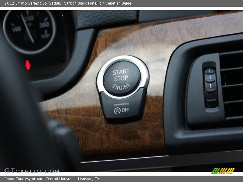 Carbon Black Metallic / Venetian Beige 2012 BMW 5 Series 535i Sedan