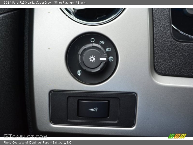 White Platinum / Black 2014 Ford F150 Lariat SuperCrew