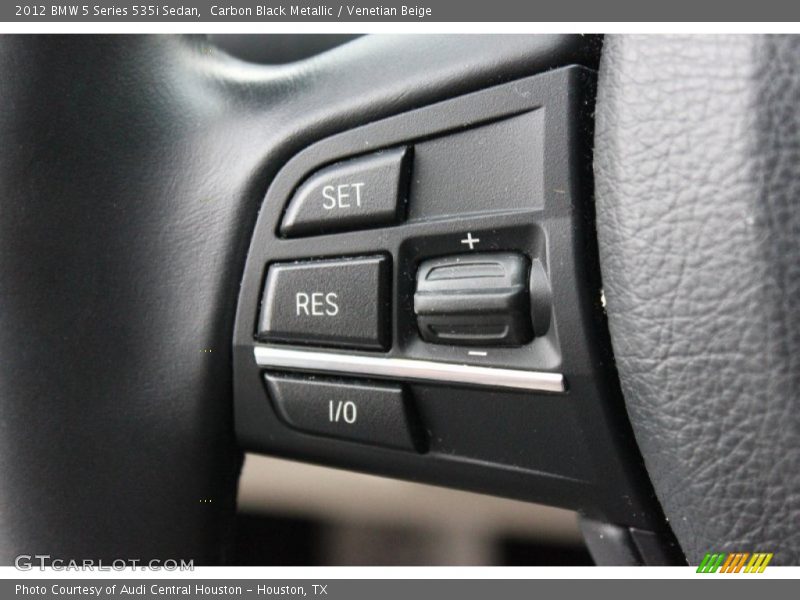 Carbon Black Metallic / Venetian Beige 2012 BMW 5 Series 535i Sedan