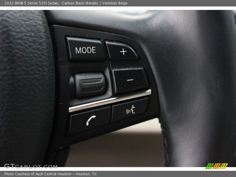 Carbon Black Metallic / Venetian Beige 2012 BMW 5 Series 535i Sedan