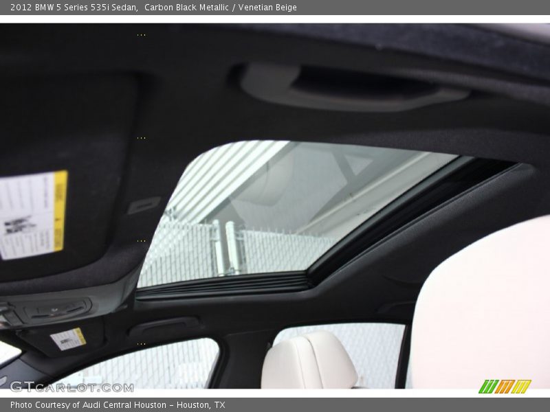 Carbon Black Metallic / Venetian Beige 2012 BMW 5 Series 535i Sedan