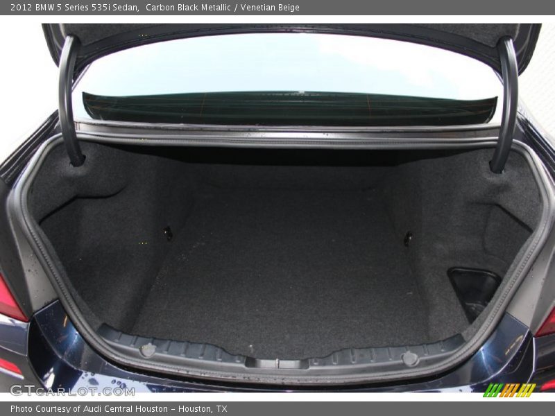 Carbon Black Metallic / Venetian Beige 2012 BMW 5 Series 535i Sedan