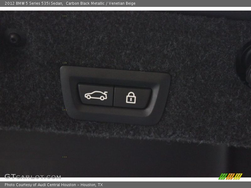Carbon Black Metallic / Venetian Beige 2012 BMW 5 Series 535i Sedan