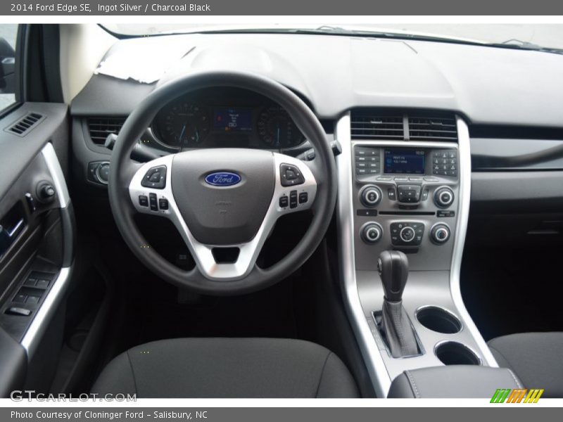 Ingot Silver / Charcoal Black 2014 Ford Edge SE