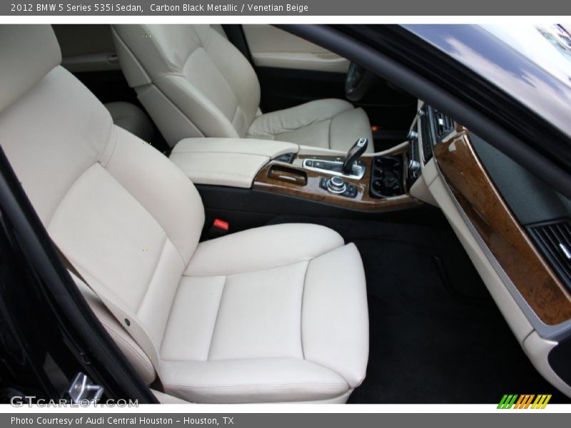 Carbon Black Metallic / Venetian Beige 2012 BMW 5 Series 535i Sedan