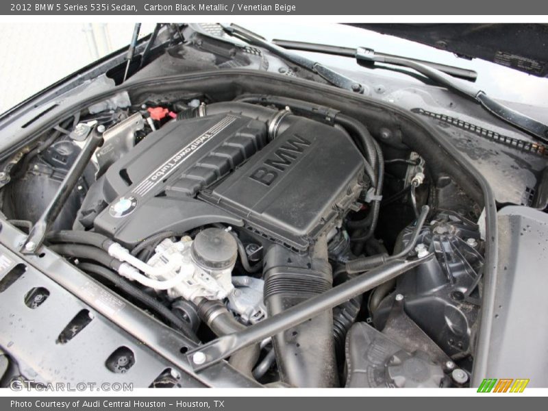 Carbon Black Metallic / Venetian Beige 2012 BMW 5 Series 535i Sedan