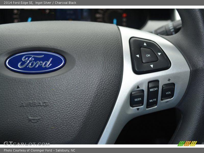 Ingot Silver / Charcoal Black 2014 Ford Edge SE