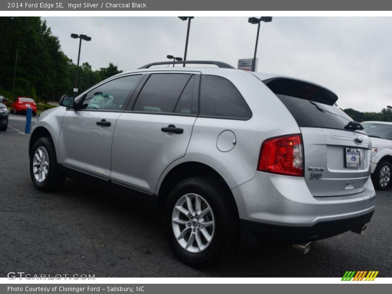 Ingot Silver / Charcoal Black 2014 Ford Edge SE