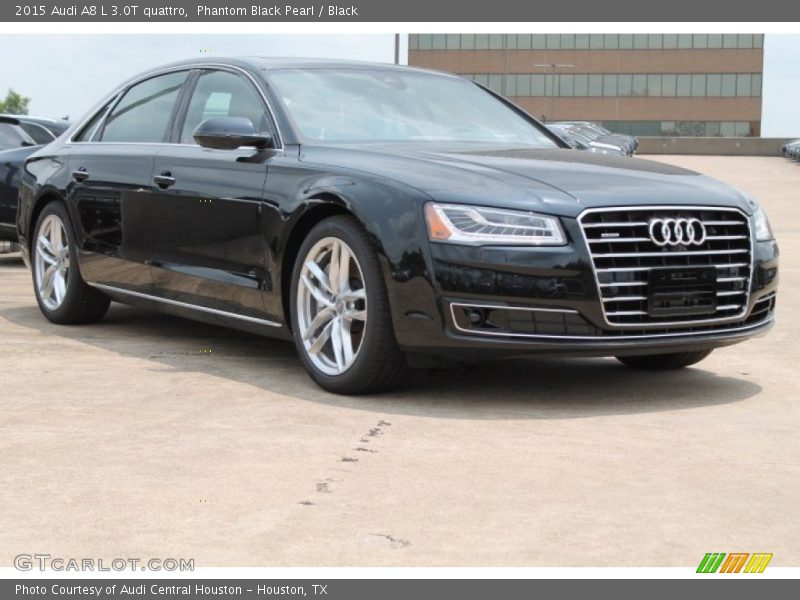 Phantom Black Pearl / Black 2015 Audi A8 L 3.0T quattro