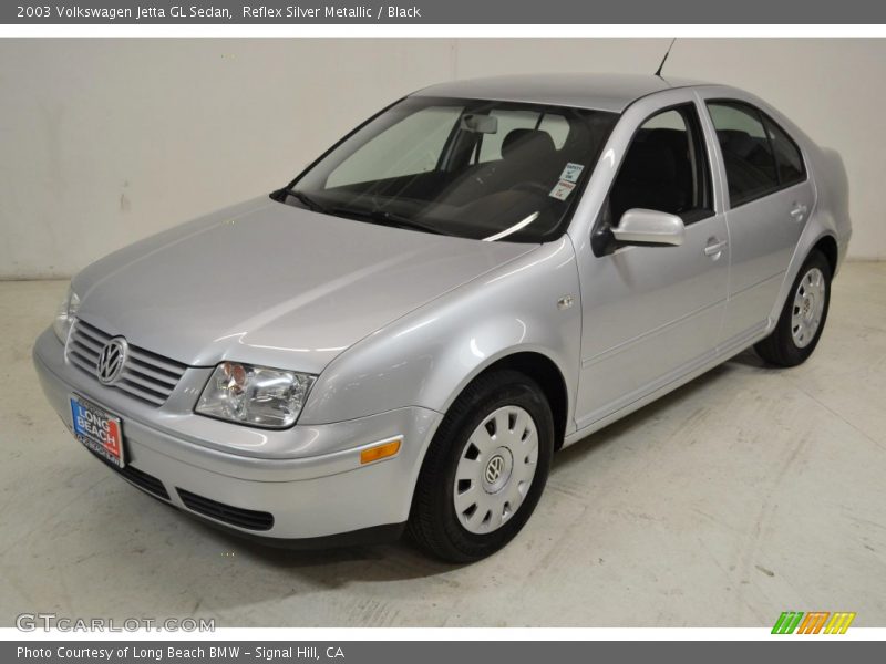 Reflex Silver Metallic / Black 2003 Volkswagen Jetta GL Sedan