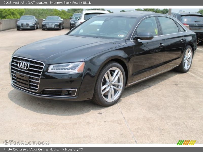 Phantom Black Pearl / Black 2015 Audi A8 L 3.0T quattro