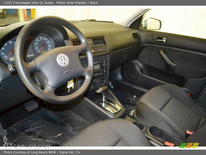 Reflex Silver Metallic / Black 2003 Volkswagen Jetta GL Sedan