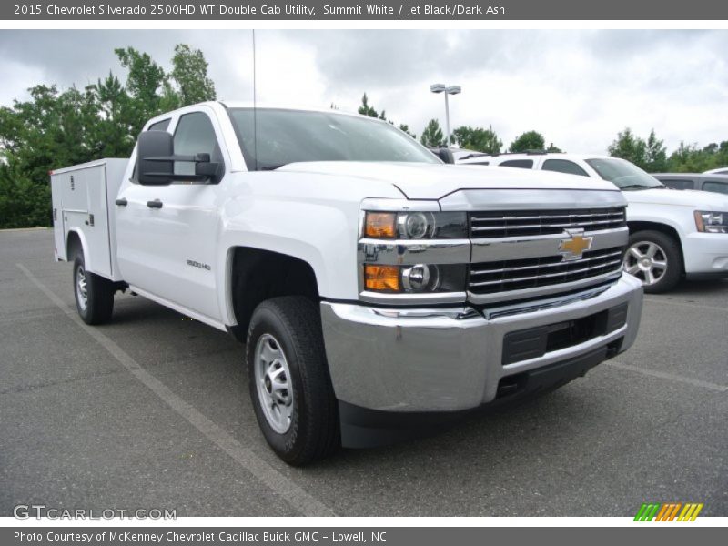 Summit White / Jet Black/Dark Ash 2015 Chevrolet Silverado 2500HD WT Double Cab Utility