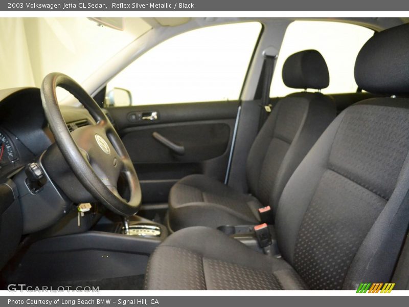 Reflex Silver Metallic / Black 2003 Volkswagen Jetta GL Sedan