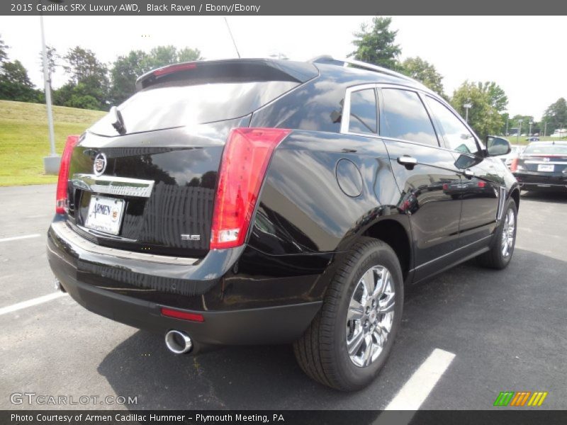 Black Raven / Ebony/Ebony 2015 Cadillac SRX Luxury AWD
