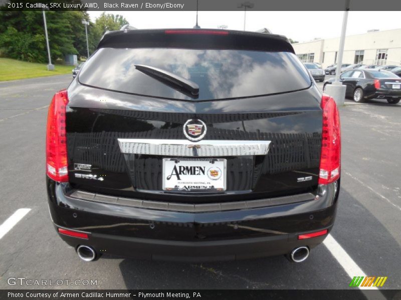 Black Raven / Ebony/Ebony 2015 Cadillac SRX Luxury AWD