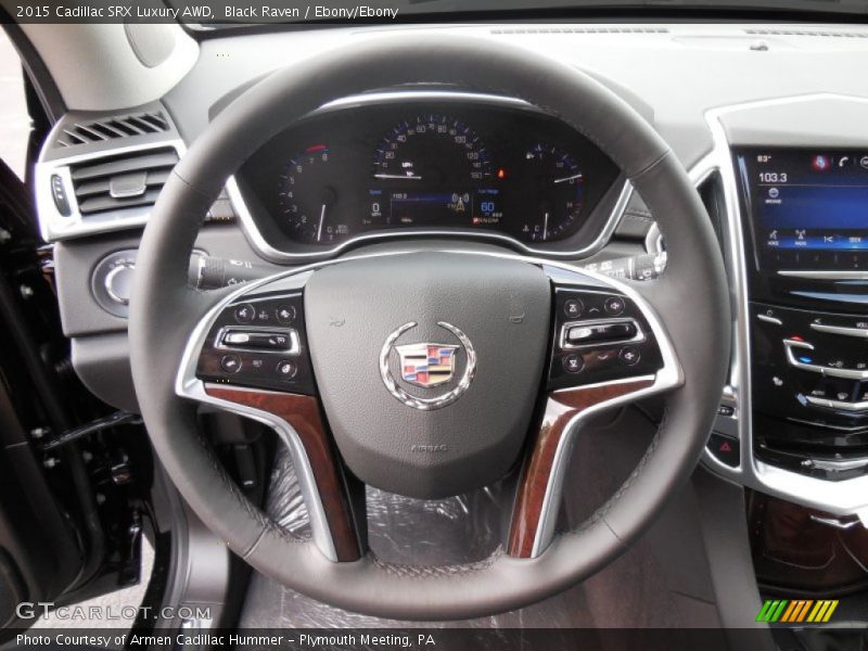 Black Raven / Ebony/Ebony 2015 Cadillac SRX Luxury AWD