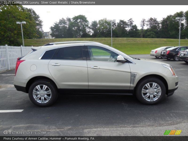 Silver Coast Metallic / Shale/Brownstone 2015 Cadillac SRX Luxury