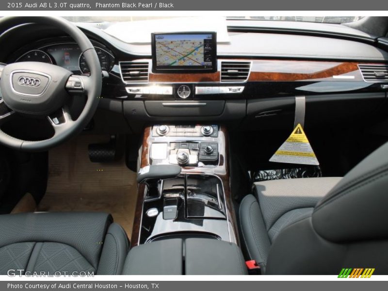 Phantom Black Pearl / Black 2015 Audi A8 L 3.0T quattro