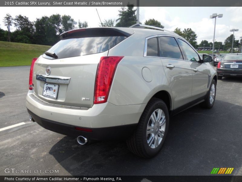 Silver Coast Metallic / Shale/Brownstone 2015 Cadillac SRX Luxury