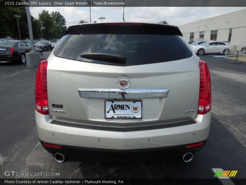 Silver Coast Metallic / Shale/Brownstone 2015 Cadillac SRX Luxury