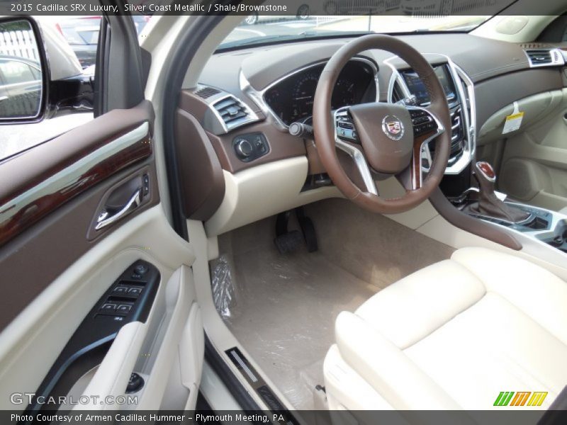 Silver Coast Metallic / Shale/Brownstone 2015 Cadillac SRX Luxury