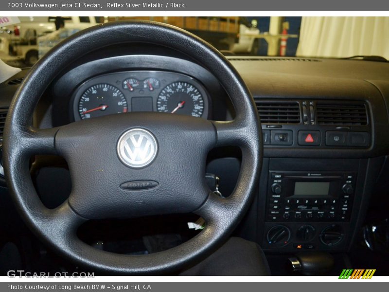 Reflex Silver Metallic / Black 2003 Volkswagen Jetta GL Sedan