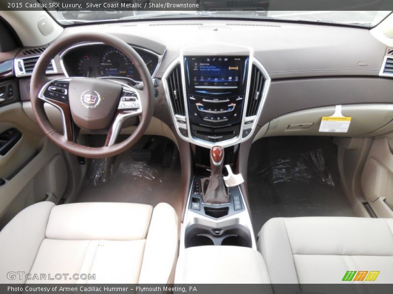 Silver Coast Metallic / Shale/Brownstone 2015 Cadillac SRX Luxury