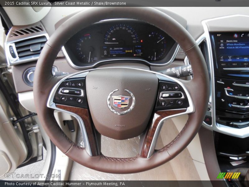 Silver Coast Metallic / Shale/Brownstone 2015 Cadillac SRX Luxury