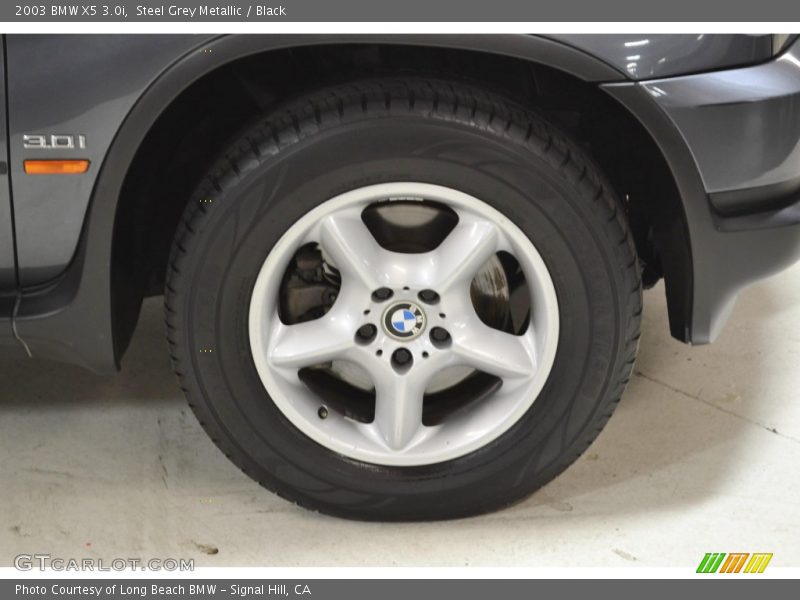 Steel Grey Metallic / Black 2003 BMW X5 3.0i