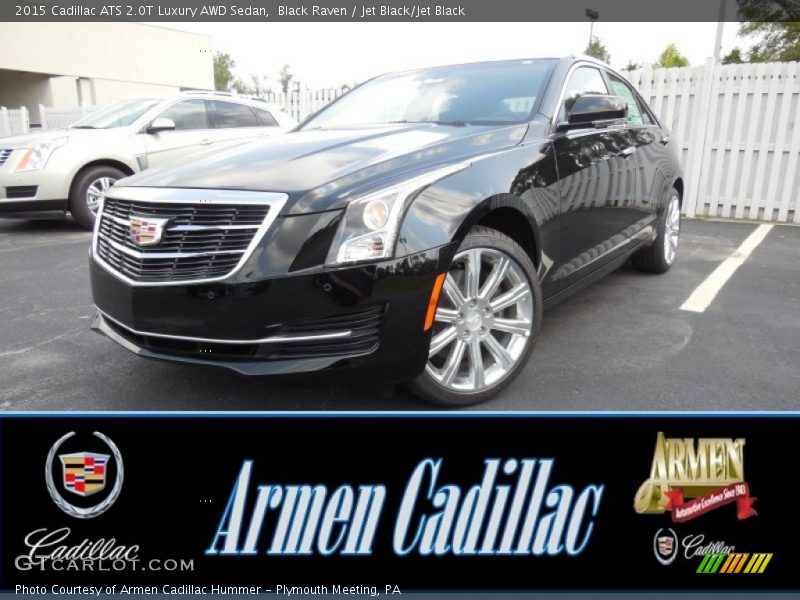 Black Raven / Jet Black/Jet Black 2015 Cadillac ATS 2.0T Luxury AWD Sedan