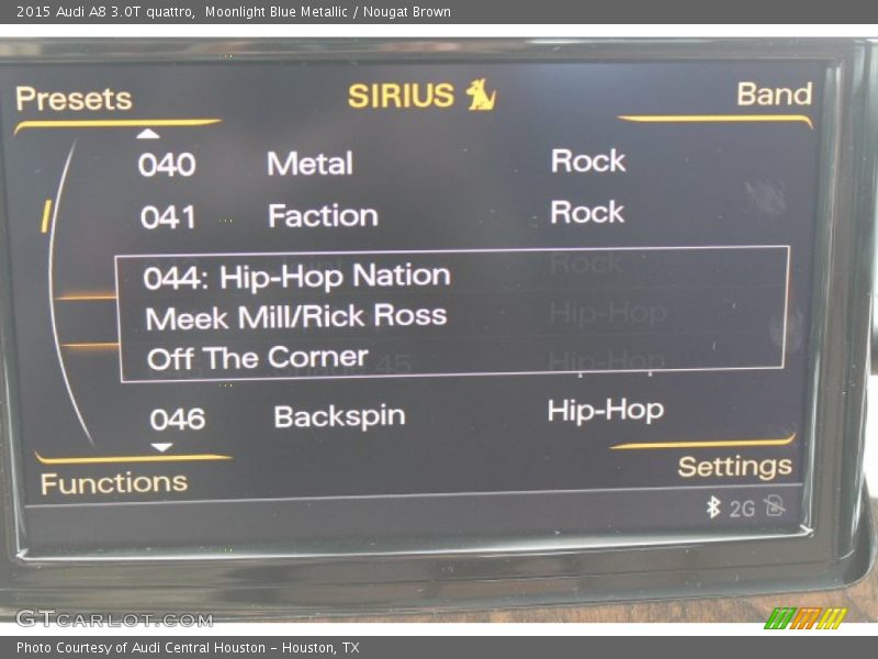 Moonlight Blue Metallic / Nougat Brown 2015 Audi A8 3.0T quattro