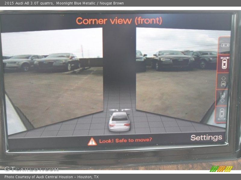 Moonlight Blue Metallic / Nougat Brown 2015 Audi A8 3.0T quattro